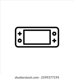 Game Console outline icon. gaming line illustration.
