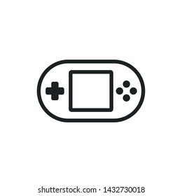 game console. outline style. Vector illustration