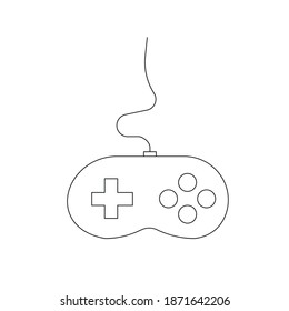 Game console picture on white background
