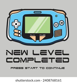 diseño de nuevo nivel del reproductor de consola de juegos