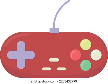 The Game Console is red in color with a minimalist look