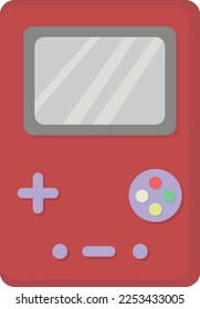 The Game Console is red in color with a minimalist look