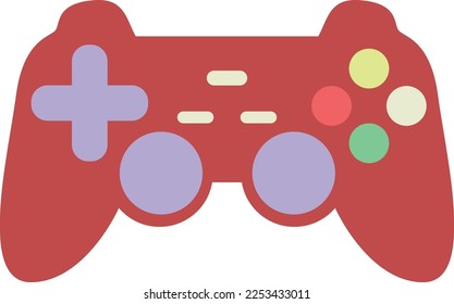 The Game Console is red in color with a minimalist look