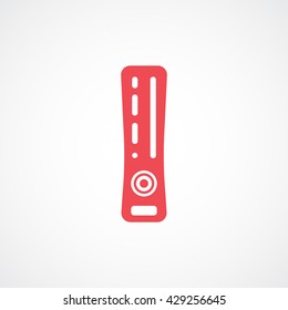 Game Console Red Icon On White Background