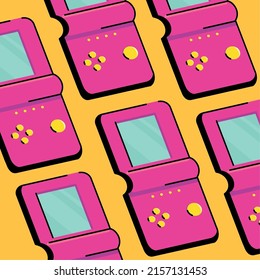 game console retro 90s design