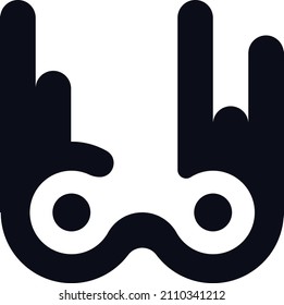 game console shaped circle logo icon