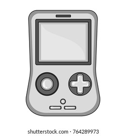 Game console single icon in monochrome style for design.Car maintenance station vector symbol stock web illustration.