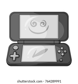 Game console single icon in monochrome style for design.Car maintenance station vector symbol stock web illustration.