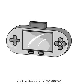Game console single icon in monochrome style for design.Car maintenance station vector symbol stock web illustration.