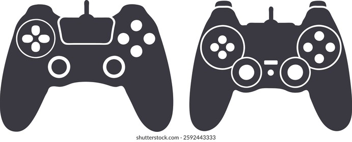 Game console vector art, Set of Game controller sign art, Hand drawn game controller icon illustration