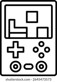 Ícone de vetor do console de jogo. Pode ser usado para impressão, aplicativos móveis e da Web.