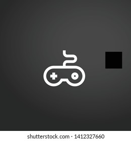 Game Console vector icon. Game Console concept stroke symbol design. Thin graphic elements vector illustration, outline pattern for your web site design, logo, UI. EPS 10.