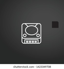 Game Console vector icon. Game Console concept stroke symbol design. Thin graphic elements vector illustration, outline pattern for your web site design, logo, UI. EPS 10.