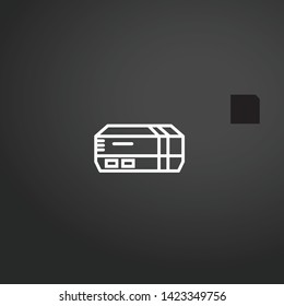 Game Console vector icon. Game Console concept stroke symbol design. Thin graphic elements vector illustration, outline pattern for your web site design, logo, UI. EPS 10.