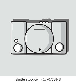 Game Console Vector Icon Illustration. Gaming Element Flat Cartoon Style, suitable for sticker and book cover. Simple design, simple color. Minimalist design cartoon.