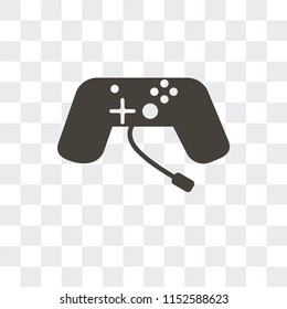 Game console vector icon isolated on transparent background, Game console logo concept