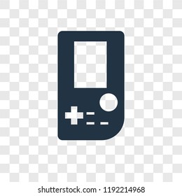 Game console vector icon isolated on transparent background, Game console transparency logo concept