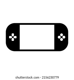 Game console vector icon on white background