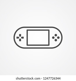 Game console vector icon sign symbol