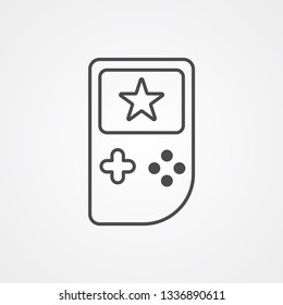 Game console vector icon sign symbol