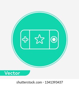 Game console vector icon sign symbol