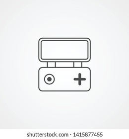 Game console vector icon sign symbol