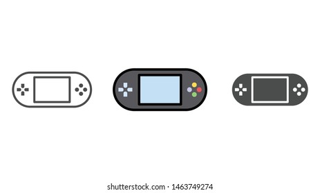 Game console vector icon sign symbol