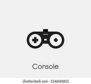 Game console vector icon. Symbol in Line Art Style for Design, Presentation, Website or Mobile Apps Elements, Logo. Gamepad symbol illustration. Pixel vector graphics - Vector