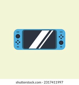 Game console vector illustration, handheld game console, handheld console gaming and gadget high vector illustration.