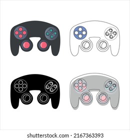 game console vector type icon