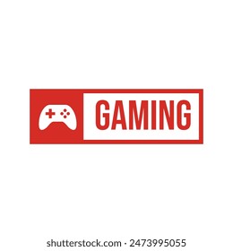 Game console and video games stick logo design template logo.