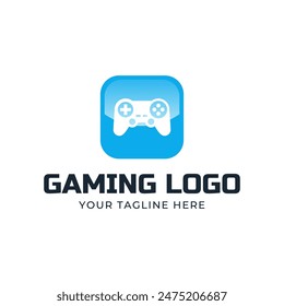 Game console and video games stick logo design template