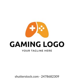 Game console and video games stick logo design template logo.