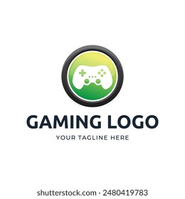 Spielekonsole und Video Spiele Stick Logo Design Vorlage