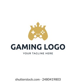 Game console and video games stick logo design template