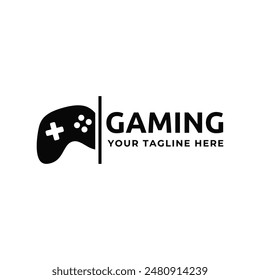 Game console and video games stick logo design template