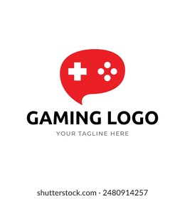 Game console and video games stick logo design template