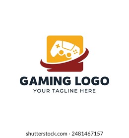 Game console and video games stick logo design template