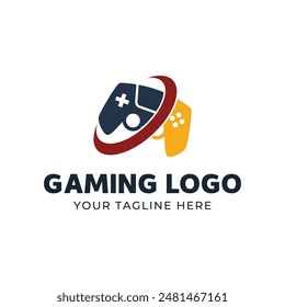 Spielekonsole und Video Spiele Stick Logo Design Vorlage