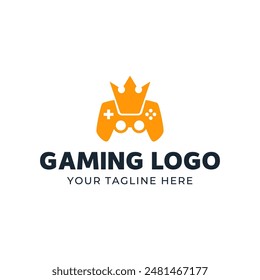 Game console and video games stick logo design template