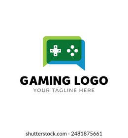 Game console and video games stick logo design template