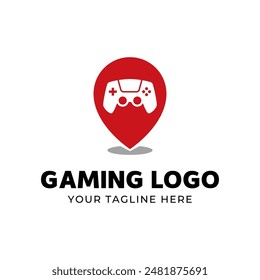 Game console and video games stick logo design template