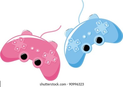 Game console will have fun. Vector illustration