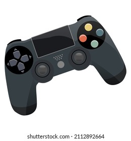 Game console wireless controller joystick icon. Video Game electronic  gamepad. Vector illustration on white background.