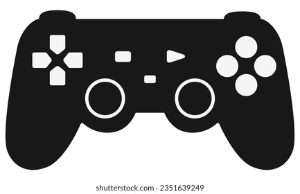 Game console wireless controller joystick icon. Video Game electronic gamepad. joystick icon. Video Game electronic gamepad. Vector illustration on white background.