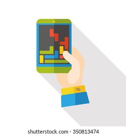 Game consoles flat icon