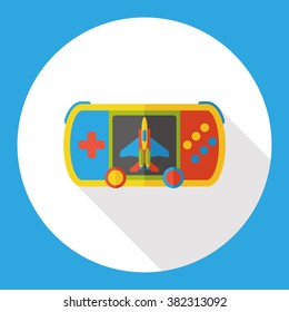 Game consoles flat icon