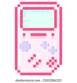 game consoles pixelated illustration cute