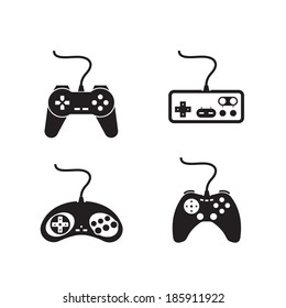 Game consoles. Vector format