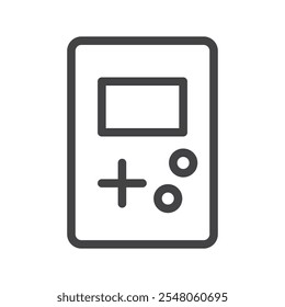 Game consule icon Logo symbol outline set